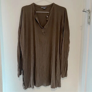 Vince Brown Tunic Top